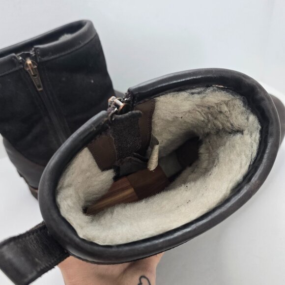 UGG | Hendren TL brown monochrome leather gorpcore boots | MENS 11 - Picture 6 of 11